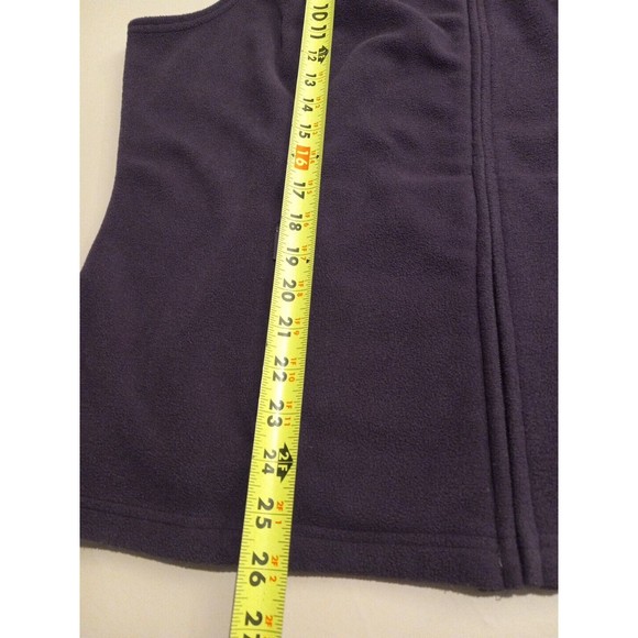 Disney Park Womens‎ Mickey Mouse Sleeveless Embroidered Purple Fleece Vest Xl - Picture 13 of 13
